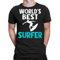 Womens Worlds Best Surfer Wake Surfer V Neck T Shirt T-shirt | Artistshot