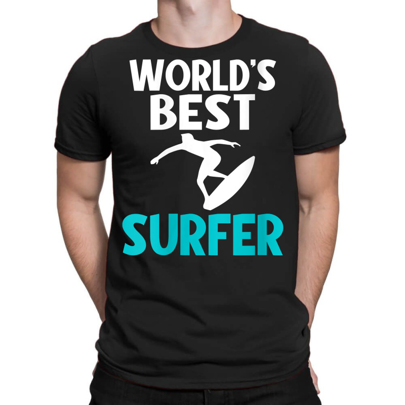 Womens Worlds Best Surfer Wake Surfer V Neck T Shirt T-shirt | Artistshot