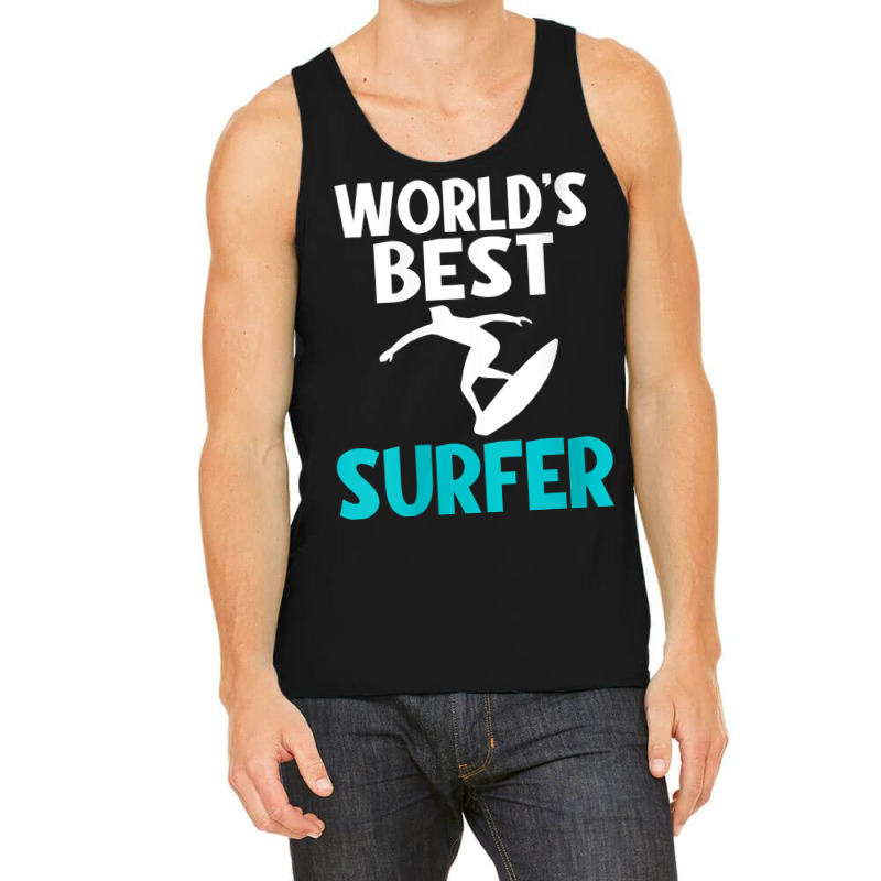 Womens Worlds Best Surfer Wake Surfer V Neck T Shirt Tank Top | Artistshot