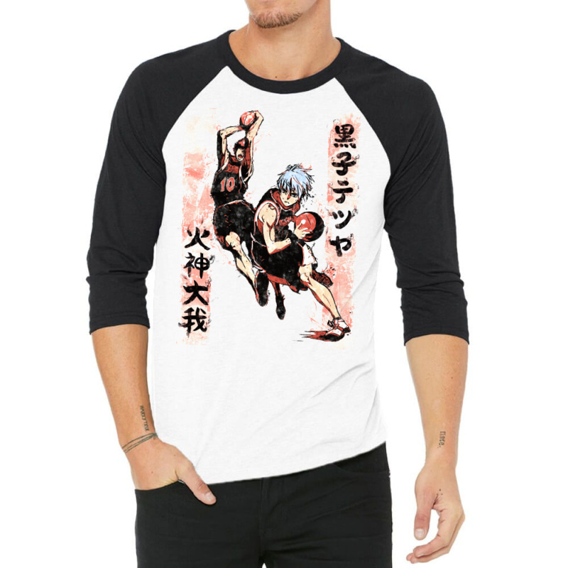 Kuroko & Taiga 3/4 Sleeve Shirt by fufolyhtyl | Artistshot