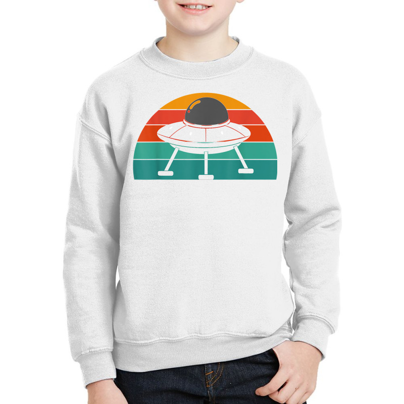 Retro Unidentified Flying Object Sci Fi Alien Ufo T Shirt Youth Sweatshirt | Artistshot