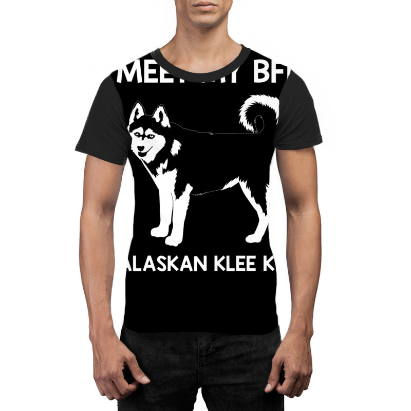 Funny Meet My Bff Alaskan Klee Kai Pet Dog Lover Graphic T-shirt | Artistshot