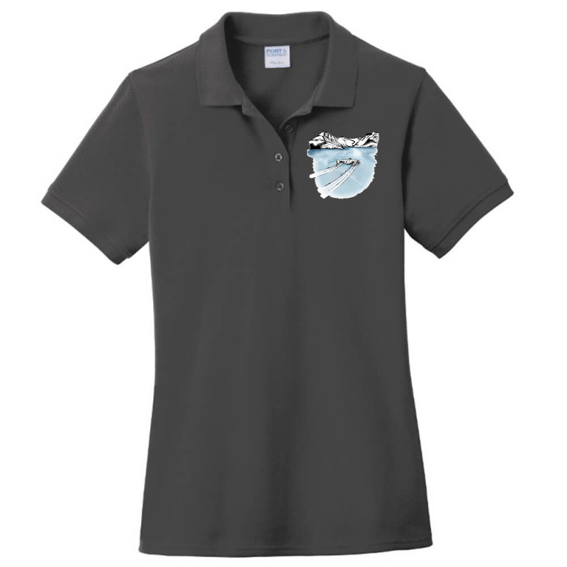 Trackmania   Arctic Lake Slide Ladies Polo Shirt by issacmaskitx | Artistshot