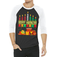 Seven Principles Of Kwanzaa Celebration   Happy Kwanzaa T Shirt 3/4 Sleeve Shirt | Artistshot