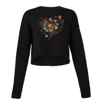 Some See A Weed Others Wishes Dandelion Flowers Hearts Love T Shirt Cropped Sweater | Artistshot