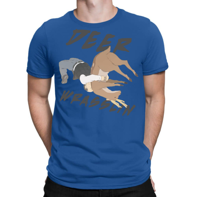 Deer Wrasslin' T-Shirt by livinostuffs6 | Artistshot