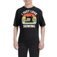 Sewing Machine Quilting Dressmaking Funny Seamstress Retro T Shirt Youth Tee | Artistshot