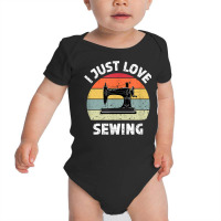 Sewing Machine Quilting Dressmaking Funny Seamstress Retro T Shirt Baby Bodysuit | Artistshot