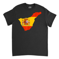 Spain Flag In Tenerife Outline   Tenerife T Shirt Classic T-shirt | Artistshot