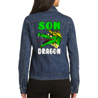 Son Dragon Lover T Shirt Ladies Denim Jacket | Artistshot