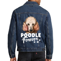 Poodle Lover Dog 365 Poodle Forever Cute Dog Lover 296 Poodles Men Denim Jacket | Artistshot