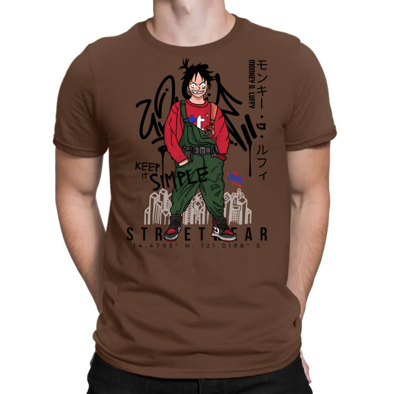 Anime Luffy Strawhat Streetwear Onepiece T-Shirt by etheletolibq | Artistshot