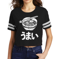 Japanese Language Umai Delicious Ramen Nihongo Otaku Fan Scorecard Crop Tee | Artistshot