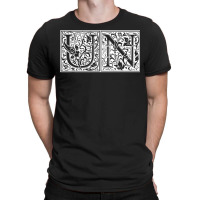 Un   Initials U N Name Surname Onomastics Onomatology T Shirt T-shirt | Artistshot