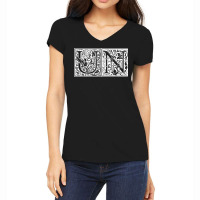 Un   Initials U N Name Surname Onomastics Onomatology T Shirt Women's V-neck T-shirt | Artistshot