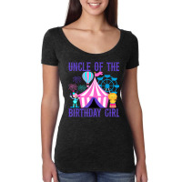 Uncle Of The Birthday For Girl Ringmaster Circus Carnival T Shirt Women's Triblend Scoop T-shirt | Artistshot