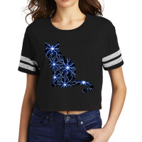 Cat Lightning Scorecard Crop Tee | Artistshot