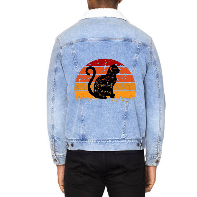 Cat Lightning (1) Unisex Sherpa-Lined Denim Jacket by CAMMIGRAHAM | Artistshot