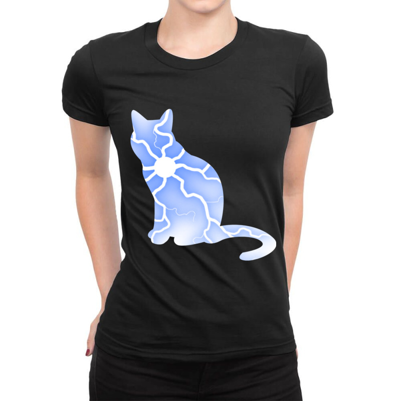 Cat Lightning (2) Ladies Fitted T-Shirt by CAMMIGRAHAM | Artistshot