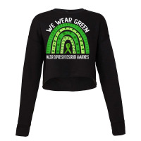 We Wear Green For Major Depressive Disorder Awareness T Shirt Cropped Sweater | Artistshot