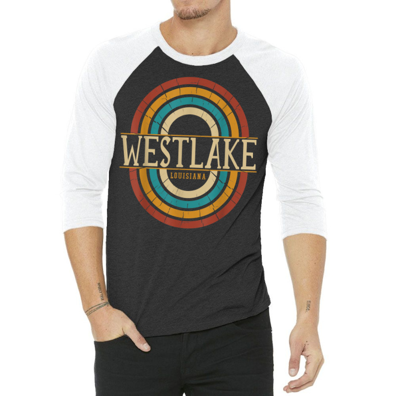 Vintage Retro Westlake Louisiana La Women Men Souvenirs T Shirt 3/4 Sleeve Shirt by hyong5i4 | Artistshot