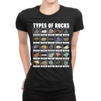 Types Of Rocks T Shirt For Geologists Geology Geologist T Shirt Ladies Fitted T-shirt | Artistshot