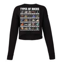 Types Of Rocks T Shirt For Geologists Geology Geologist T Shirt Cropped Sweater | Artistshot