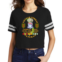 Armee  Vietnam Combat Infantry Veteran W Combat Medic  1st Bn 18th Inf Scorecard Crop Tee | Artistshot