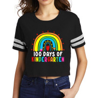 Trending 100 Days Of Kindergarten Rainbow 100th Day School Teacher Scorecard Crop Tee | Artistshot