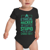 Funny Computer Hacker Cybersecurity Ethical Hacker Code Baby Bodysuit | Artistshot