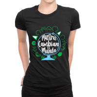 Limited Edition Earth Day Spanish Teacher Maestra Espanol Saying Ladies Fitted T-shirt | Artistshot