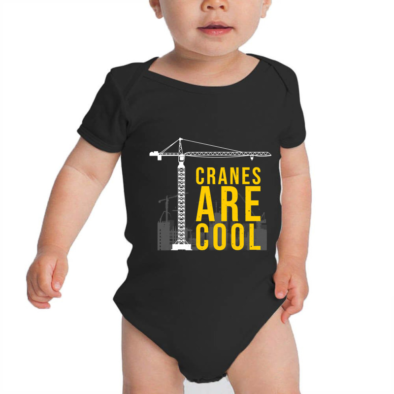 Funny Crane Operator Gift Construction Tower Crane Kids Boys Baby Bodysuit by JamesArtists | Artistshot