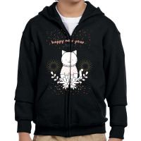 Happy Chinese New Year , Cat New Year Day 2023 Funny Youth Zipper Hoodie | Artistshot