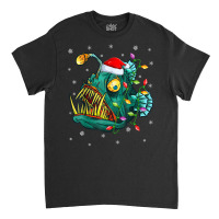 Anglerfish Xmas Lighting Reindeer Hat Anglerfish Christmas T Shirt Classic T-shirt | Artistshot