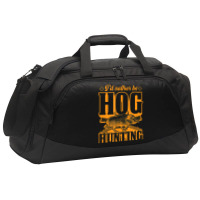 Limited Edition I'd Rather Be Hog Hunting Active Duffel | Artistshot