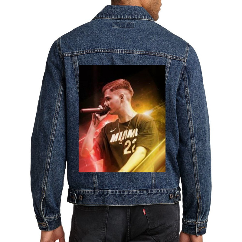 King Of Fms Bnet Perfect Gift Men Denim Jacket | Artistshot