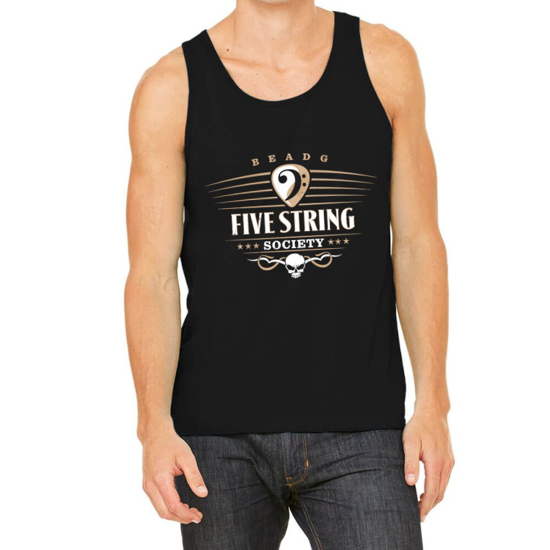 Five String Society For 5 String Bass Guitar Players Pullover Tank Top by larrylarry | Artistshot