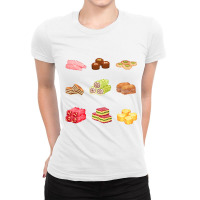 Assorted Arabian Sweets  Arabic Sweets Ladies Fitted T-shirt | Artistshot