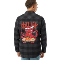 Octopus Sashimi Kawaii Flannel Shirt | Artistshot