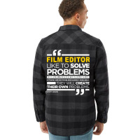 Film Editor Latest Design 2017   Nature Funny Flannel Shirt | Artistshot