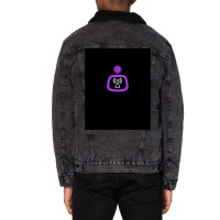 Mixed Signals  Purple Graphic  Cool Travel Unisex Sherpa-lined Denim Jacket | Artistshot