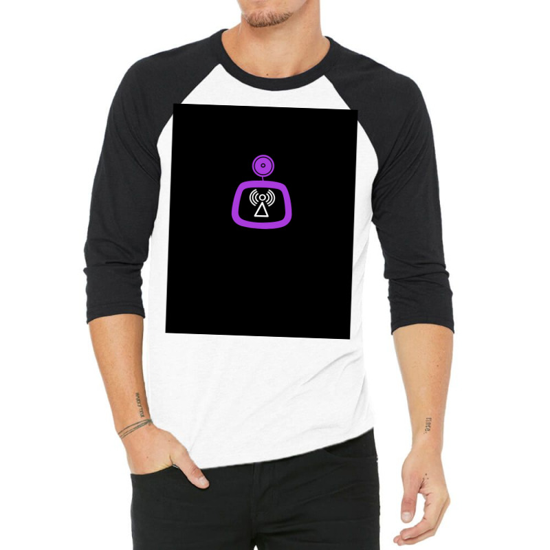 Mixed Signals  Purple Graphic  Cool Travel 3/4 Sleeve Shirt | Artistshot