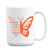 Womens Do Not Be Conformed To This World Be Transformed Romans 122 V-n 15 Oz Coffee Mug | Artistshot