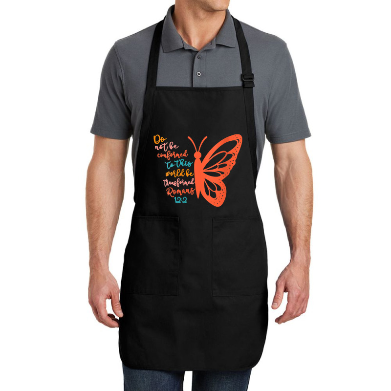 Womens Do Not Be Conformed To This World Be Transformed Romans 122 V-n Full-length Apron | Artistshot