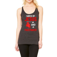 Saved By Jesus And A Pacemaker Heart Disease Awareness Funny T Shirt Racerback Tank | Artistshot