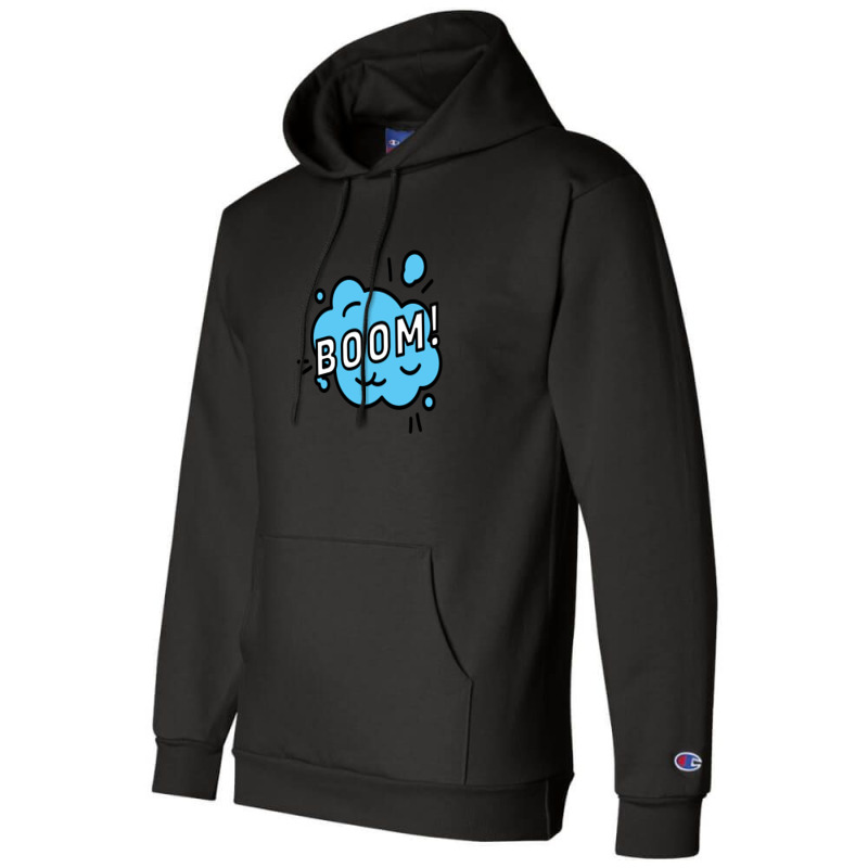 Boom Speech Bubble Champion Hoodie | Artistshot