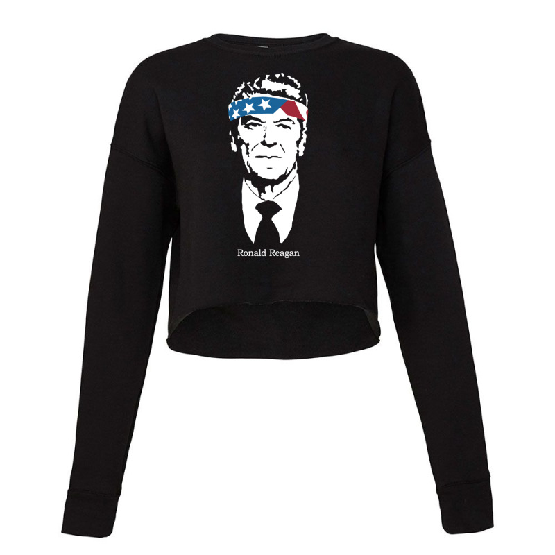 Ronald Reagan For President Cropped Sweater by EvanWayneCofer | Artistshot