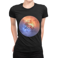 Cat Lightning White Spotted Leopard On A Colorful Lightning Aesthetic  Ladies Fitted T-shirt | Artistshot