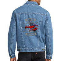 Red Lobster Funny Men Denim Jacket | Artistshot