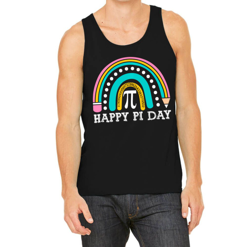 Limited Edition Happy Pi Day Rainbow Math Teacher Boys Girls Pi Day Tank Top | Artistshot